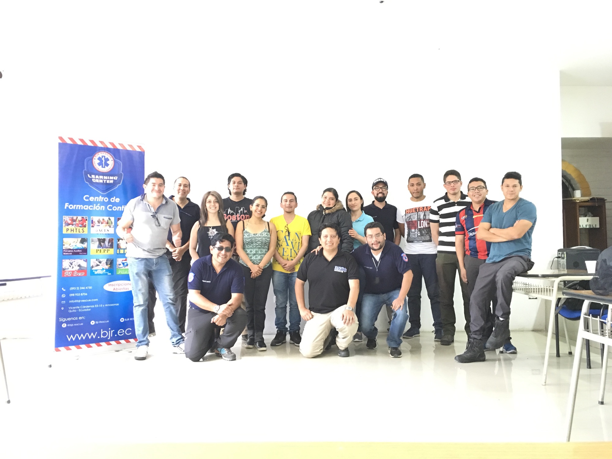 Grupo real de participantes e instructores de BIOSER